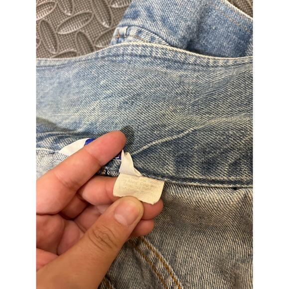 Vintage 70s LEVIS Denim Women Jacket Size Large Rare Orange Tab‎ Brand Tab - Picture 10 of 11